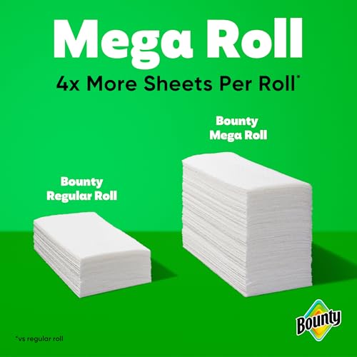 Bounty White / 2 Rolls (164 Sheets) / Mega Paper Towels