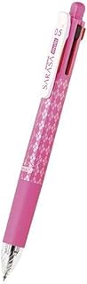 Zebra Technologies ZEBRA Multi Function Sarasa 4ï¼‹S Black/Red/Blue/Green Ink 0.5mm Ballpoint Pen, 0.5mm Mechanical Pencil, Pink Body (J4SA11-P)