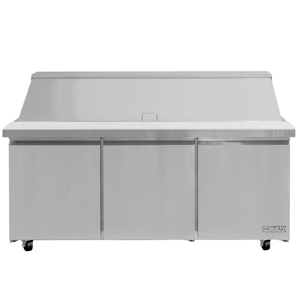 70 3/8" Mega Top Sandwich/Salad Prep Table w/Refrigerated Base by MOTAK – 75.59x38.98x49.21, In Description, Check Images, Model MST-72-30-X