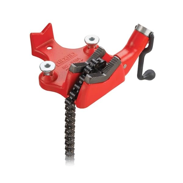 Vise, BC810 Bench Chain by RIDGID – 12.7"L x 14.5"W x 6.3"H, Cast Iron, Black, Model 40215