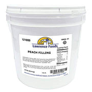 Whole Peach Fruit Filling 2 gallon by Lawrence Foods – Commercial Grade