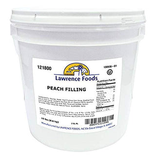 Whole Peach Fruit Filling 2 gallon by Lawrence Foods – Commercial Grade