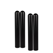 d 7" x 52" 4-Pack Round Top Bollard Cover - (Black No Tape) by Innoplast – 4-Pack, Black No Tape, Pack of 4