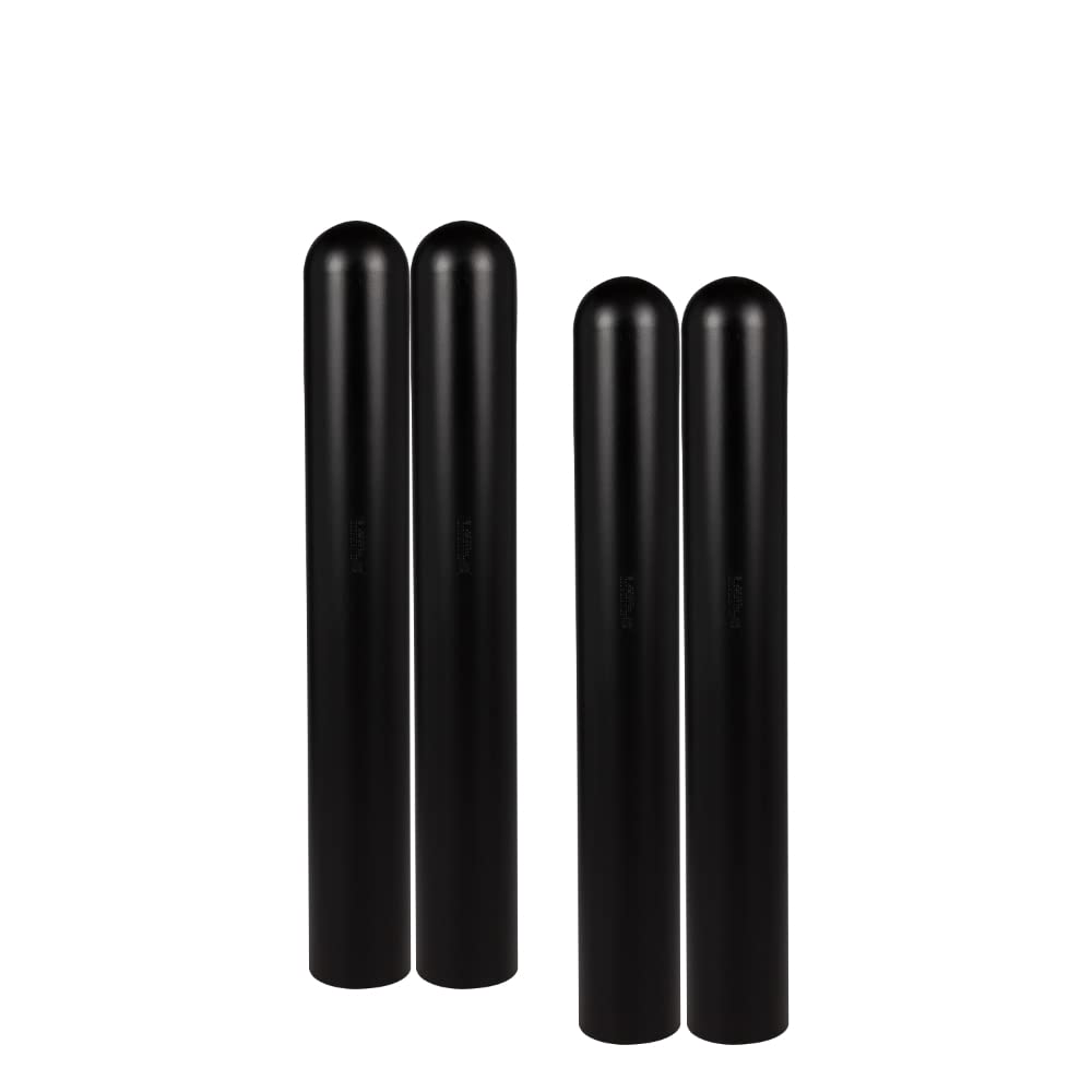 d 7" x 52" 4-Pack Round Top Bollard Cover - (Black No Tape) by Innoplast – 4-Pack, Black No Tape, Pack of 4