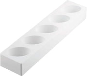 Silikomart “Multiflex Oval 125” Silicone Mold with 5 Cavities, Each 2.99 Inch x 1.85 Inch x 1.77 Inch High