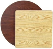 Royal Industries Round Reversible Oak/Walnut Woodgrain Tabletop, 36"