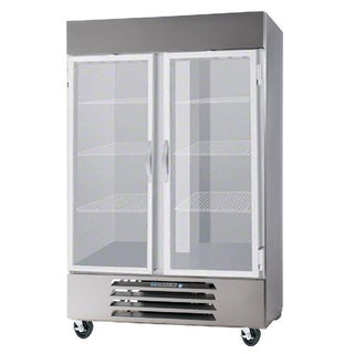 Beverage-Air HBF44-1-G 47" Horizon Series Two Section Glass Door Reach-In Freezer 44 cu.ft. Capacity Stainless Steel Exterior and Interior with Bottom Mounted by Beverage Air –
