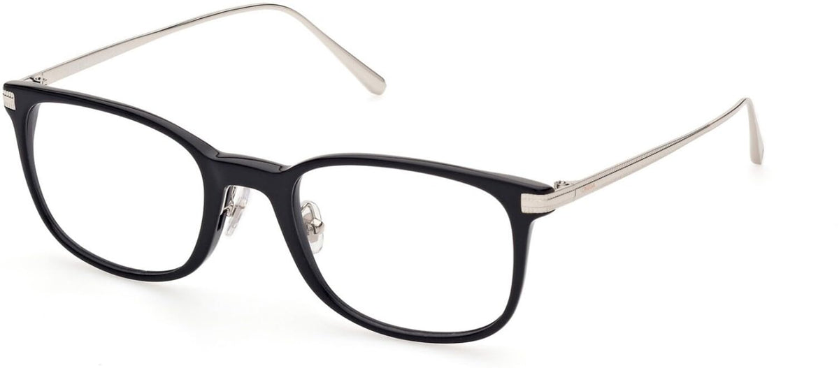 Eyeglasses OM 5039 001 Shiny Black by Omega – 53/21/145, Plastic (Acetate)/Metal, Black/Ruthenium, Model OM5039