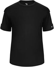 Badger Youth Sideline T-Shirt, L, SilverGraphite