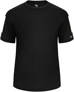 Badger Youth Sideline T-Shirt, L, SilverGraphite