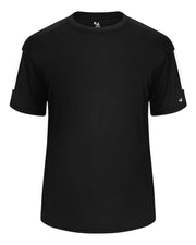 Youth Sideline T-Shirt by Badger – Silver/Graphite, Pack of 2