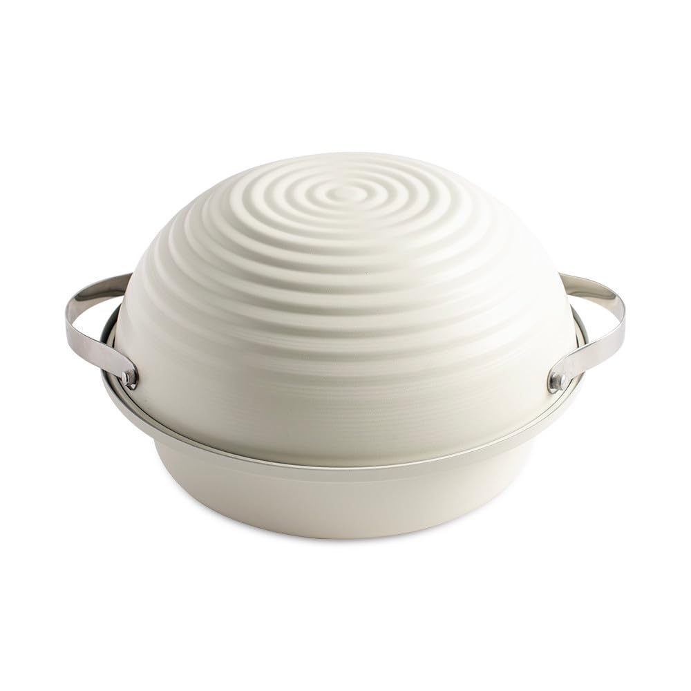 Sourdough Bread Baking Pan with Lid by Nordic Ware – Baking Pan + Lid, Aluminum, Cream, Model 42159AMZM