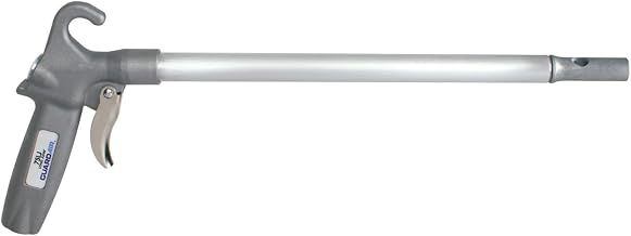 Guardair Long John Safety Air Gun with 12-Inch Aluminum Extension, High Performance OSHA Compliant Alloy Nozzle, Gray/Silver (75LJ012AA)