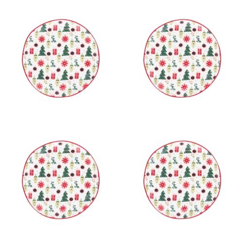 10 Strawberry Street Retro Bauble White / 6" / Retro Appetizer Plates