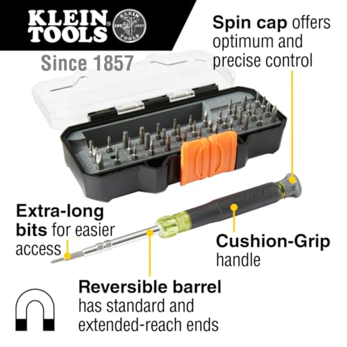KLEIN TOOLS 39 Bit Driver Set / One Size / Black/Yellow Screwdriver Sets