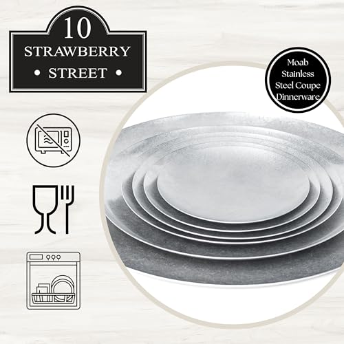10 Strawberry Street 7.5" / Stainless Steel / 1 Dinner Plates