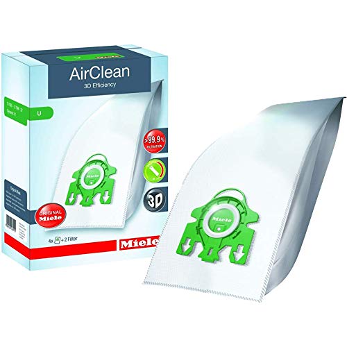 U 3D Efficiency Vacuum Bags by Miele – HEPA filter media, Pack of 11, Model SYL-1175
