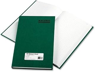 Rediform 56131 Emerald Series Account Book, Green Cover, 300 Pages, 12 1/4 x 7 1/4
