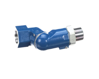 1" SwivelMAX Tubing Hose Fitting by Dormont – Aluminum, Blue, Model SM100