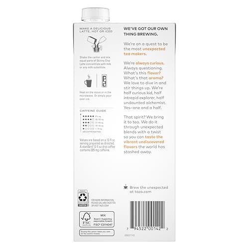 TAZO Skinny Chai Latte / 32 Fl Oz (Pack of 6) / 6 Chai