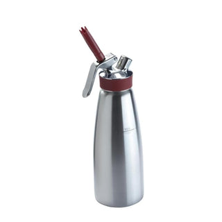 iSi Gourmet Whip (1 Quart) - Multifunctional Food Whipper for Warm & Cold Application by iSi North America – 32 Ounces, 32.0 fluid_ounces, Stainless Steel, Red, Model 170301