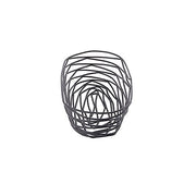 Tablecraft 9 inches x 4 inches x 2 inches / Black / Modern Bread & Serving Baskets