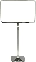 HUBERT Metal Sign Holder with Adjustable Flat Stem Sign 7"H x 11"L Insert