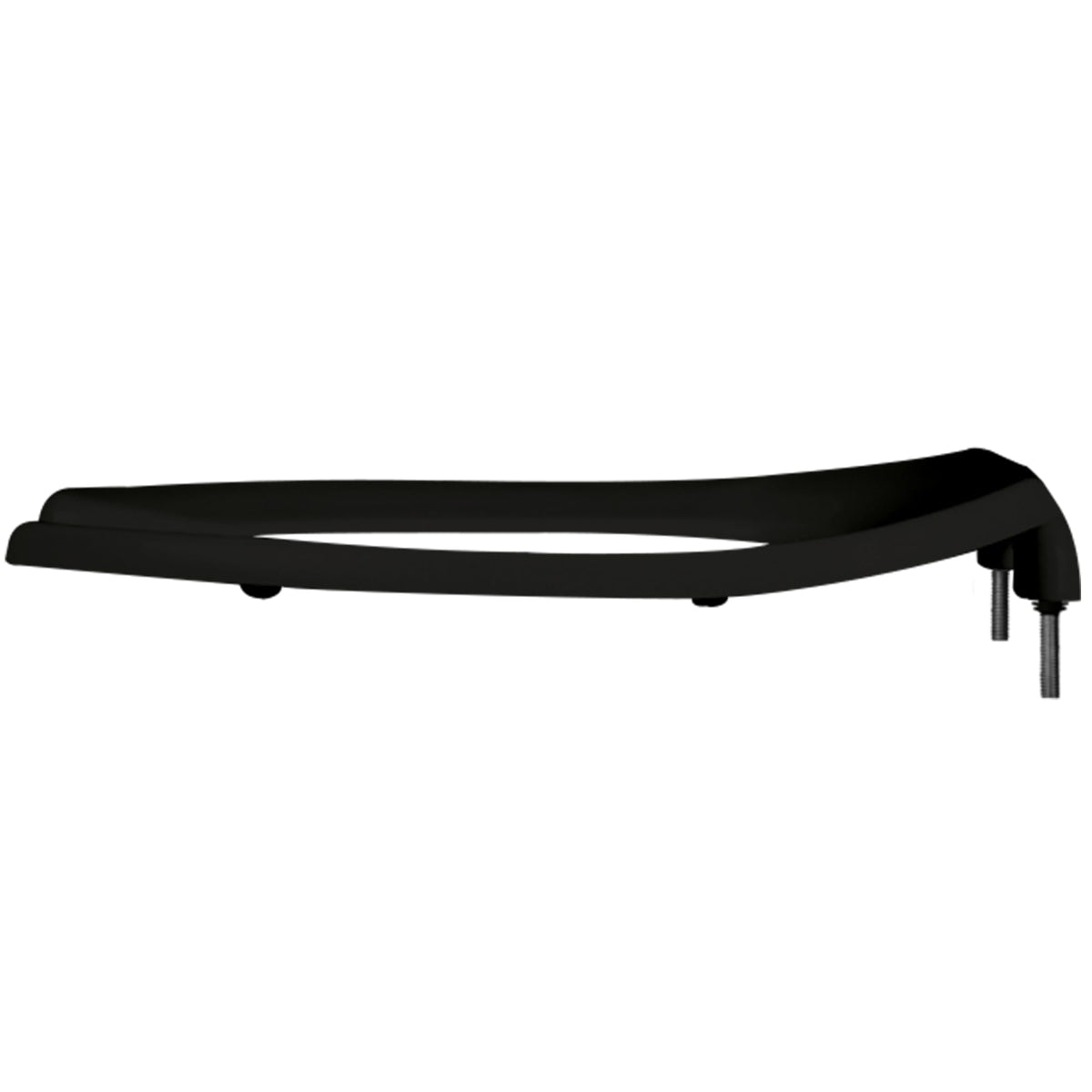 CHURCH 295CT Commercial Open Front Plastic Toilet Seat by Bemis – Elongated (Pack of 2), Plastic, Black, Pack of 2, Model 295CT 047