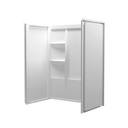 White Acrylic Shower Wall Surround by Elegant Lighting by Lighting Design – Acrylic, White, Model SW1016036GW
