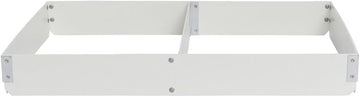 Bun Pan Extender Fiberglass Full Size 2-Section Divided Lengthwise - 3"H