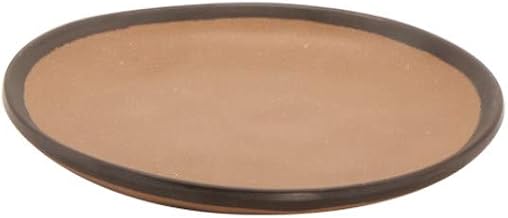 GET CS-90-TP Pottery Market Dinner Plates, 9" Diameter, Speckled Taupe, Case of 1 Dozen