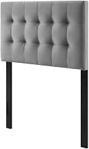 Furnifact Biscuit Tufted Performance Velvet Twin Headboard with Elegant Upholstery, Durable Frame, Comfortable Support, Stylish Bedroom Accent
