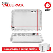 Stock Your Home 30 Pack / Silver / 30 Disposable Cookware