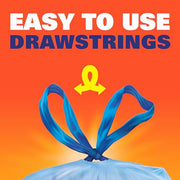 Hefty 36 Count (Pack of 6) / Blue / 107.0 liters Trash Bags