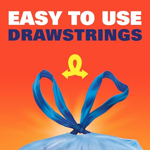 Hefty 36 Count (Pack of 6) / Blue / 107.0 liters Trash Bags