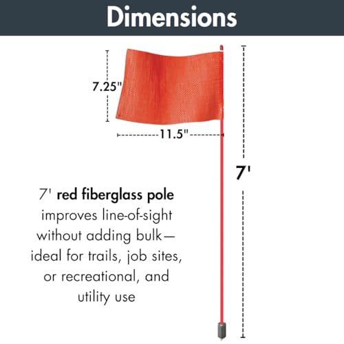 Checkers Red Pole / 11-1/2" L X 7-1/4" W / 1 Flags