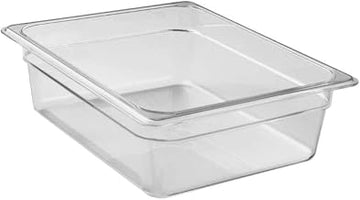 Cambro Clear Camwear Half Size Food Pan, 4" H