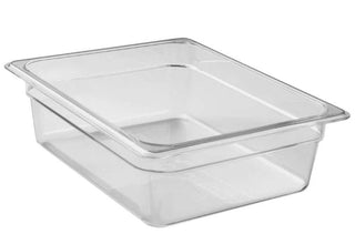 Clear Camwear Half Size Food Pan by Cambro – 5.9 liters, polycarbonate, White, Model 3-0078-0117