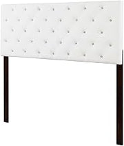Starlight Canyon Home White Full Headboard with Casual Design, Screwed, Bolted Frame Construction, Durable Wood Material, Easy Assembly