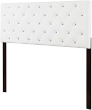Starlight Canyon Home White Full Headboard with Casual Design, Screwed, Bolted Frame Construction, Durable Wood Material, Easy Assembly