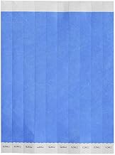 Bar Maid 3/4"W x 9 1/2"L Blue Tyvek Wristbands (Pack of 500)