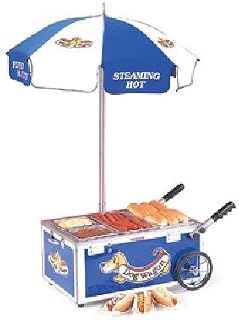 Nemco 6550-DW Mini Hot Dog Steamer Cart