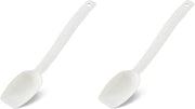 Carlisle FoodService Products Plastic Solid Spoon, 9 Inches, White (Pack of 2)