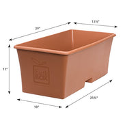® Container Gardening System - Terra by EarthBox – 29 inches L x 13.5 inches W x 11 inches H, 3 gallons, Plastic, Terra, Model 80205