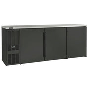 84"W 3 Section Back Bar Cabinet by Perlick – Stainless Steel, Model BBS84