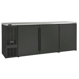 84"W 3 Section Back Bar Cabinet by Perlick – Stainless Steel, Model BBS84
