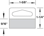 Hang Tab,Triangle,1-5/8 X 1-1/4,100/Pack, 83677