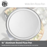 American Metalcraft 1 / 16-Inch / Silver Pizza Pans