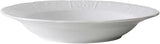 Tuxton China CHD-116 Pasta Bowl, 25 oz., 12" Diameter x 2-1/8" H, Round, Embossed, Microwave and Dishwasher Safe, Oven Proof, Fully Vitrified, Chicago, Porcelain White, Pack of 12