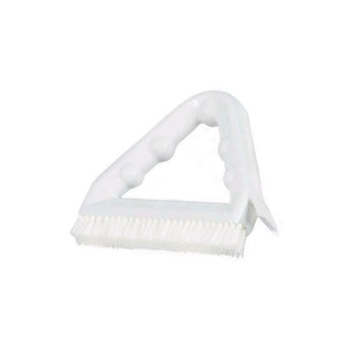 Tile and Grout Brush by Carlisle – Polyester Bristle, Plastic Handle, White, Model 4132302